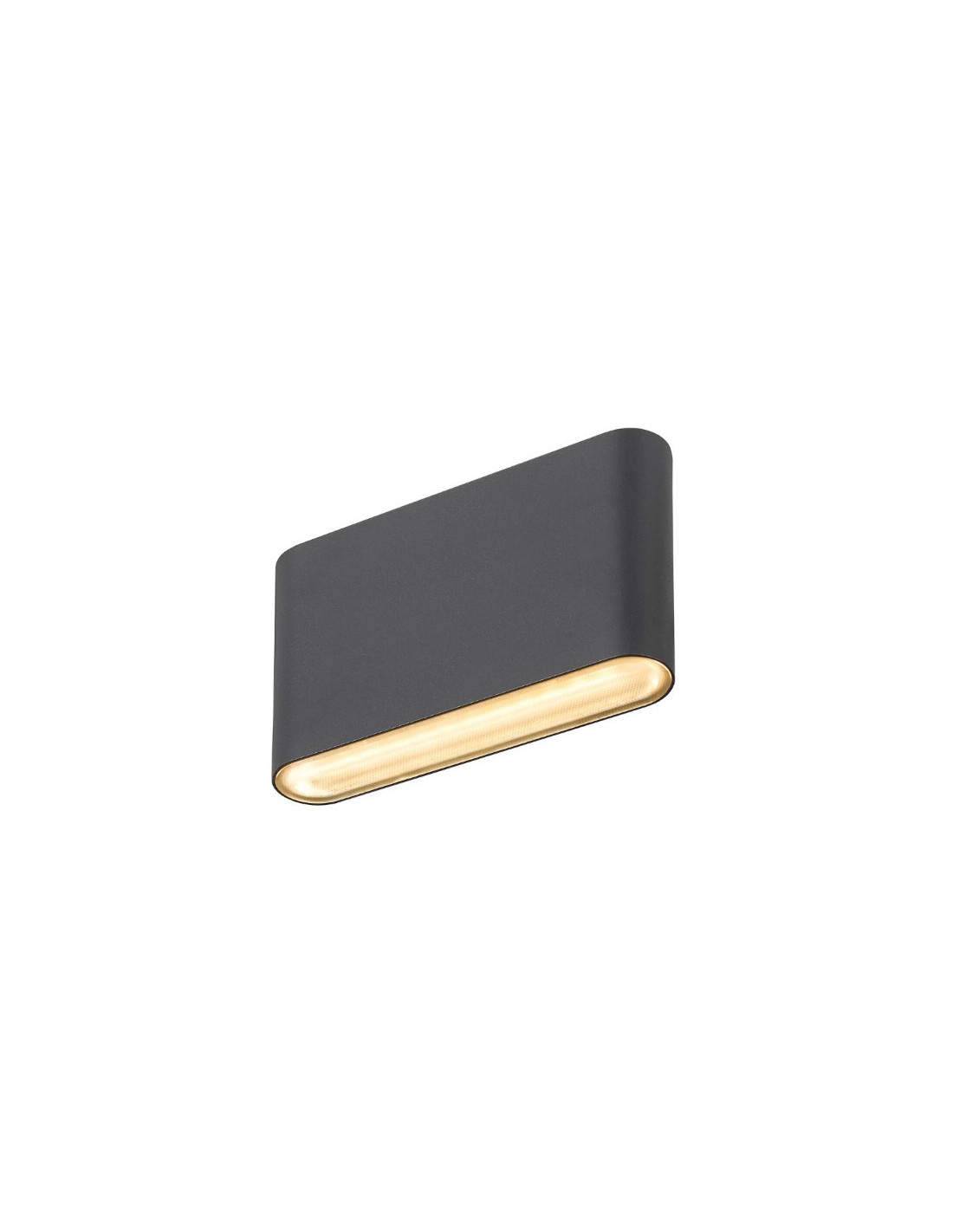 OVAL 14 WL Applique murale apparente 2700/3000 K 6 W noir