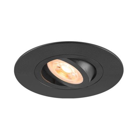 NEW TRIA 75 XL DL rond 10 W GU10 noir