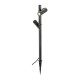 HELIA SLIM Pole, double, luminaire à poser d'extérieur LED, noir IP65 3000 K