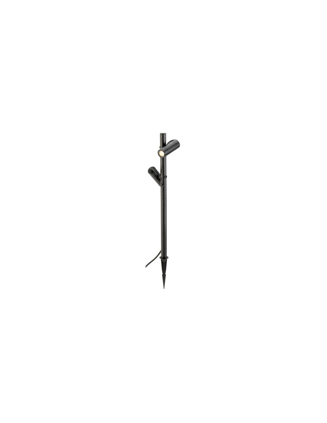 HELIA SLIM Pole, double, luminaire à poser d'extérieur LED, noir IP65 3000 K
