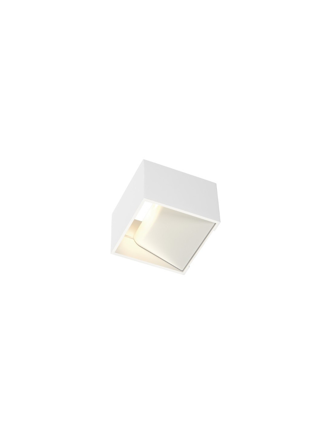 Logs in spot carré 1x5W 230V 300lm blanc