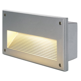 Brick Downunder E14 encastré mur 40W 230V gris argent