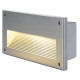 Brick Downunder E14 encastré mur 40W 230V gris argent
