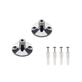 Fixation mur courte pour LV-système câbles chrome 2pcs