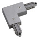 Connection coin pour 1-Fase HV-rail échouement extérieur gris argent
