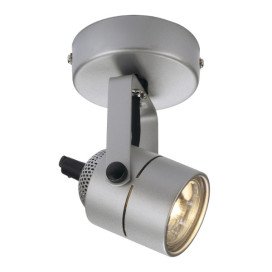 Spot 79 spot apparent 50W Gu10 230V orientable 350° 9,5x15cm gris argent