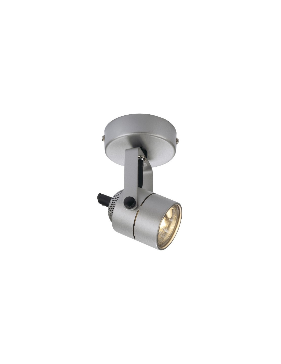Spot 79 spot apparent 50W Gu10 230V orientable 350° 9,5x15cm gris argent