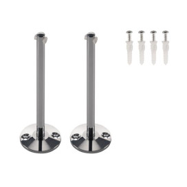 Support long pour LV-système câbles chrome 2pcs
