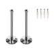 Support long pour LV-système câbles chrome 2pcs