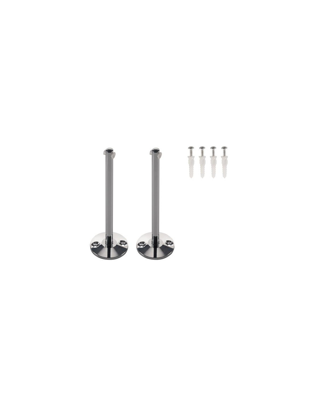 Support long pour LV-système câbles chrome 2pcs