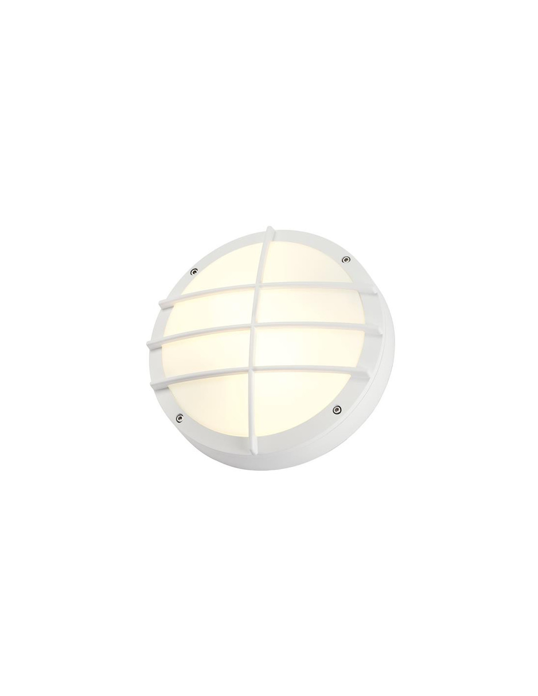 Bulan Grid applique rond 2x25W E27 230V D27,5xD8,5cm IP44 blanc