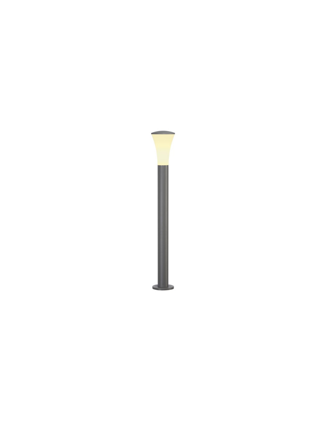 Alpa Cone 100 borne 1x24W E27 230V diffuseur PC H100cm gris pierre IP55