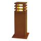 Rusty Square 40 balise E27 11W 230V IP55 fonte rouille