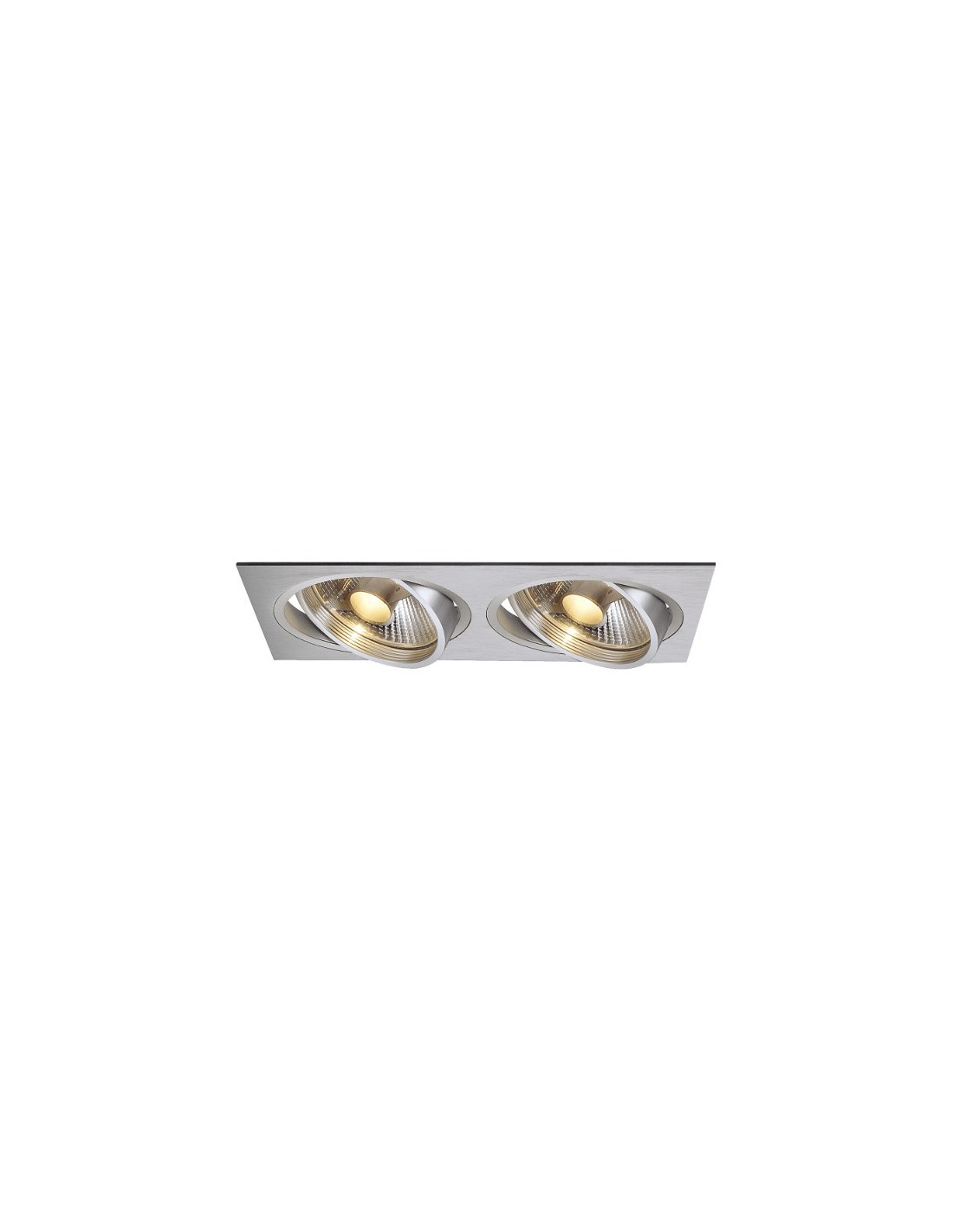 New Tria II ES 111 2x75W GU10 230V alu brossé