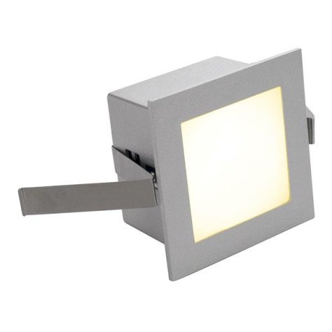 Frame Basic LED 1W encastrable murale PowerLED gris argent LED blanc chaud