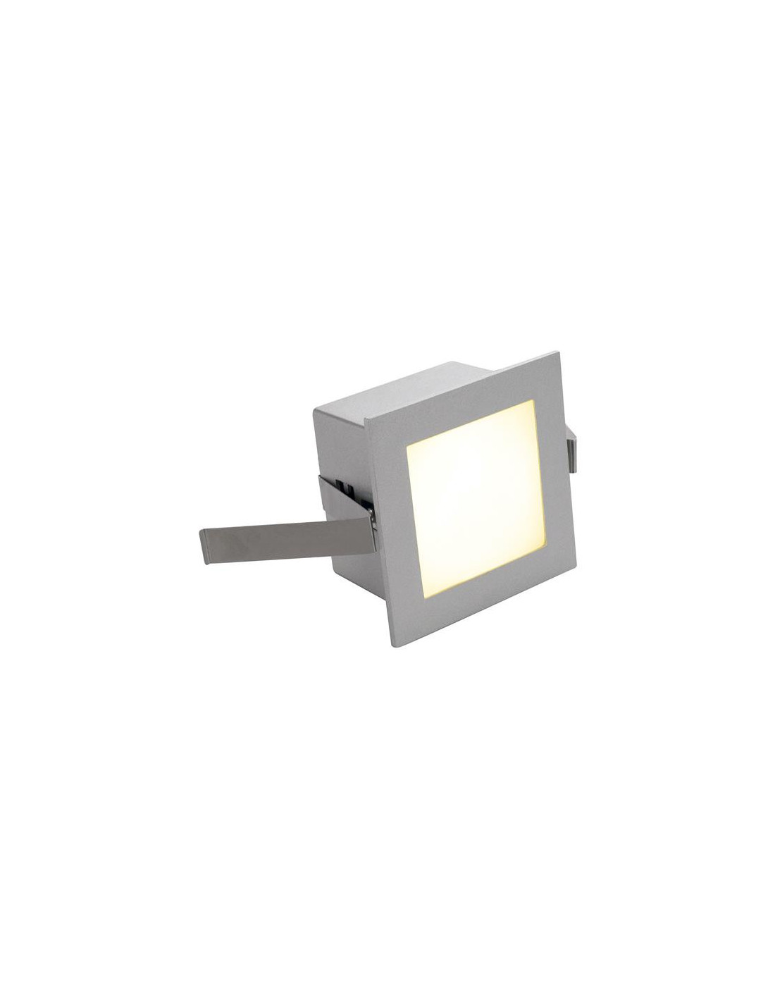 Frame Basic LED 1W encastrable murale PowerLED gris argent LED blanc chaud