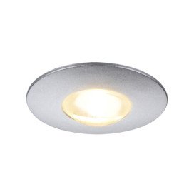 LED Light Point encastrable plafond 1W PowerLED 350mA alu nature LED blanc chaud