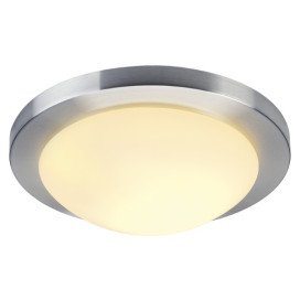 Melan éclairage mur/plafond E27 60W 230V verre satiné alu brossé