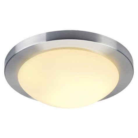 Melan éclairage mur/plafond E27 60W 230V verre satiné alu brossé