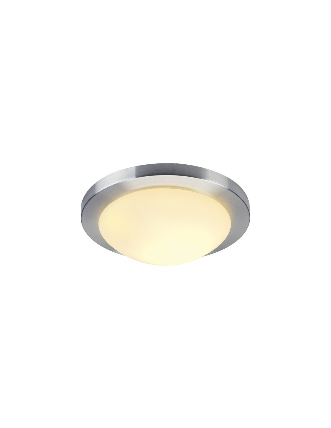 Melan éclairage mur/plafond E27 60W 230V verre satiné alu brossé