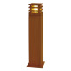 Rusty Square 70 balise E27 11W 230V IP55 fonte rouille