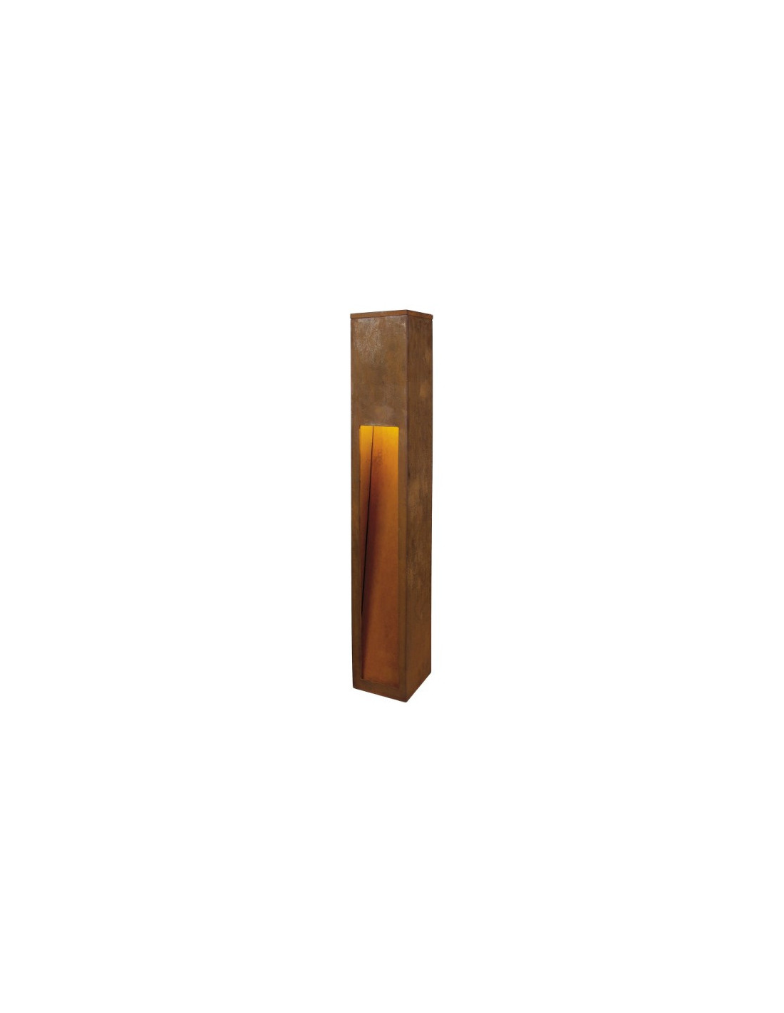 Rusty Slot 80 balise E27 11W 230V IP44 fonte rouille