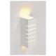 Gl 100 Slot applique plâtre 1x40W E14 B9xH24xD9cm blanc