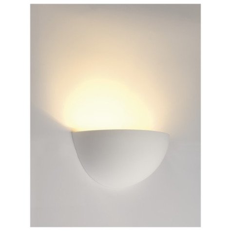 GL 101 E14 applique plâtre 1x40W E14 B28xH13xD14cm blanc