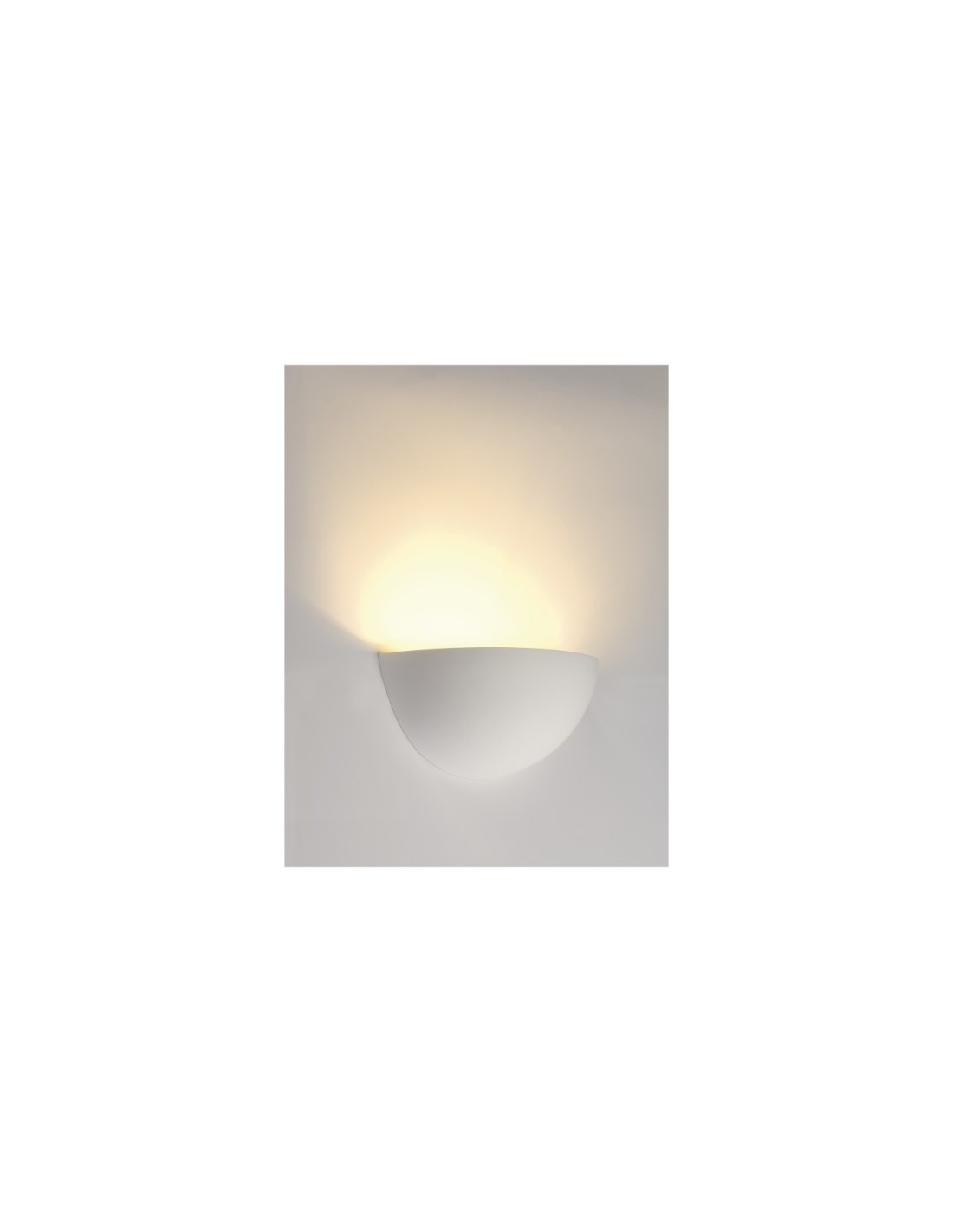 GL 101 E14 applique plâtre 1x40W E14 B28xH13xD14cm blanc
