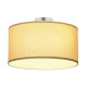 Soprana CL-1 plafonnier 3x60W E27 D50xH26cm chrome abat-jour beige