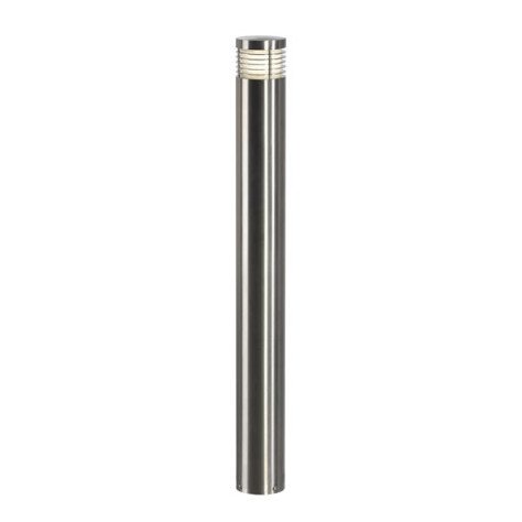 Vap Slim 90 borne 1x20W E27 230V H90cm inox brossé IP44