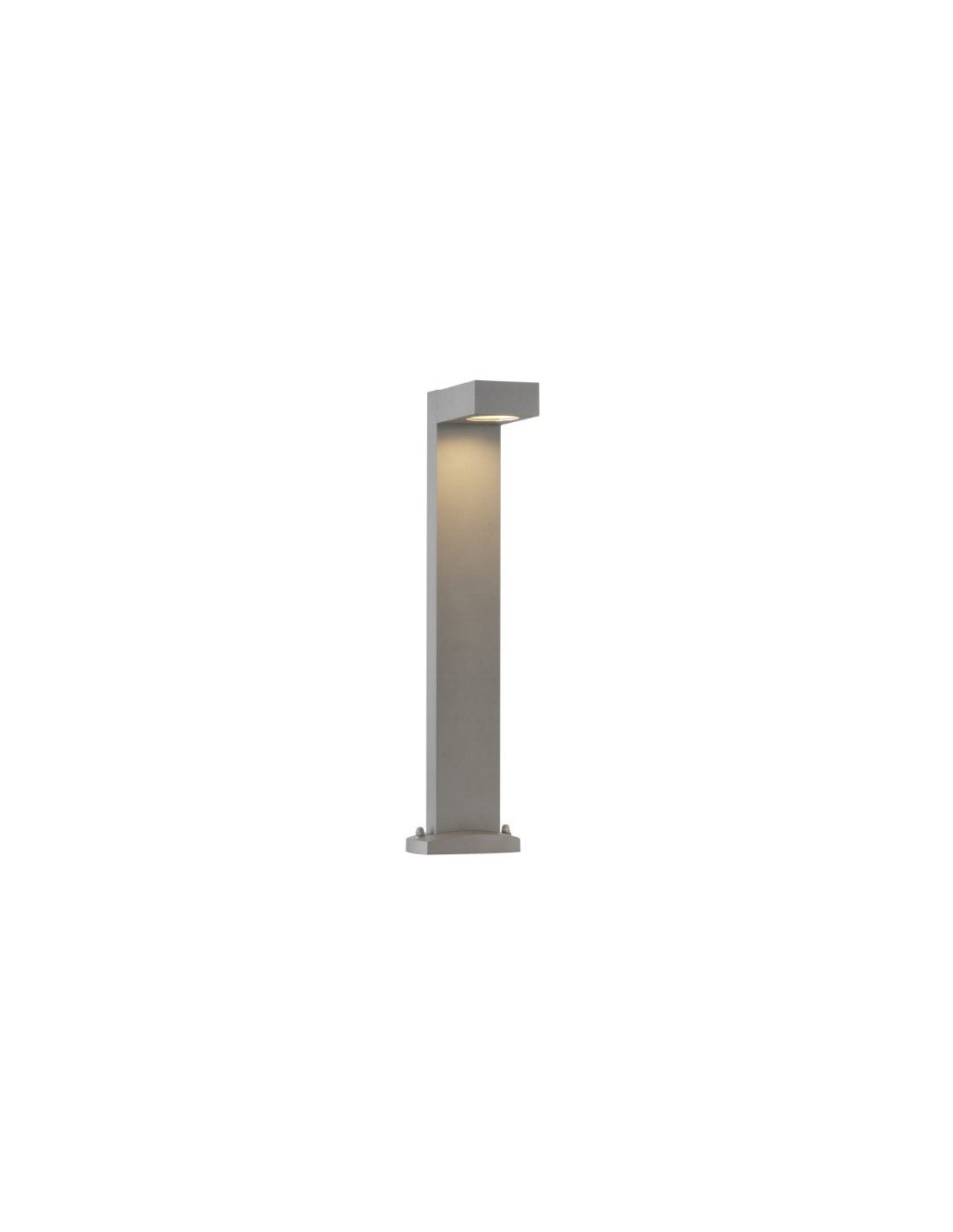 Quadrasyl SL 75 borne 1x11W Gx53 230V + set d'ancrage gris argent IP44