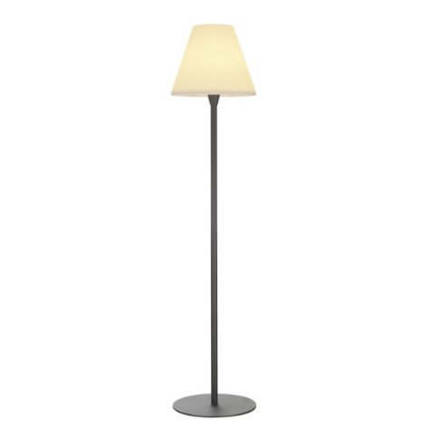 Adegan lampadaire à pie 1x24W TC-L E27 + cable avec fiche anthracite/blanc IP54