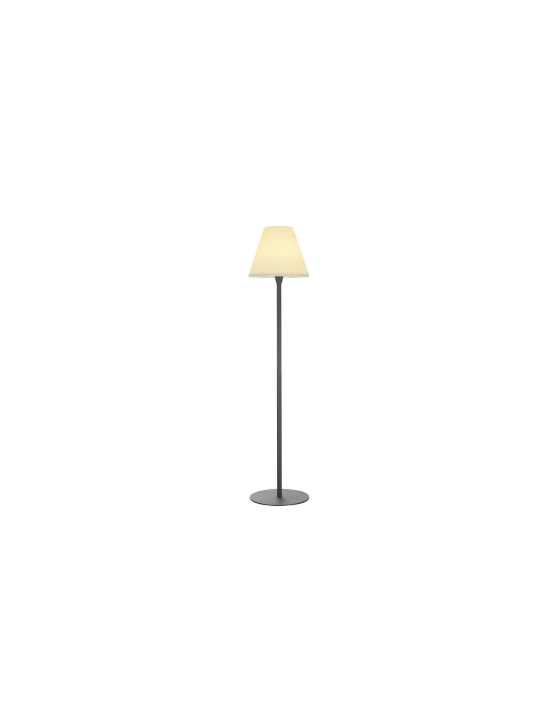 Adegan lampadaire à pie 1x24W TC-L E27 + cable avec fiche anthracite/blanc IP54