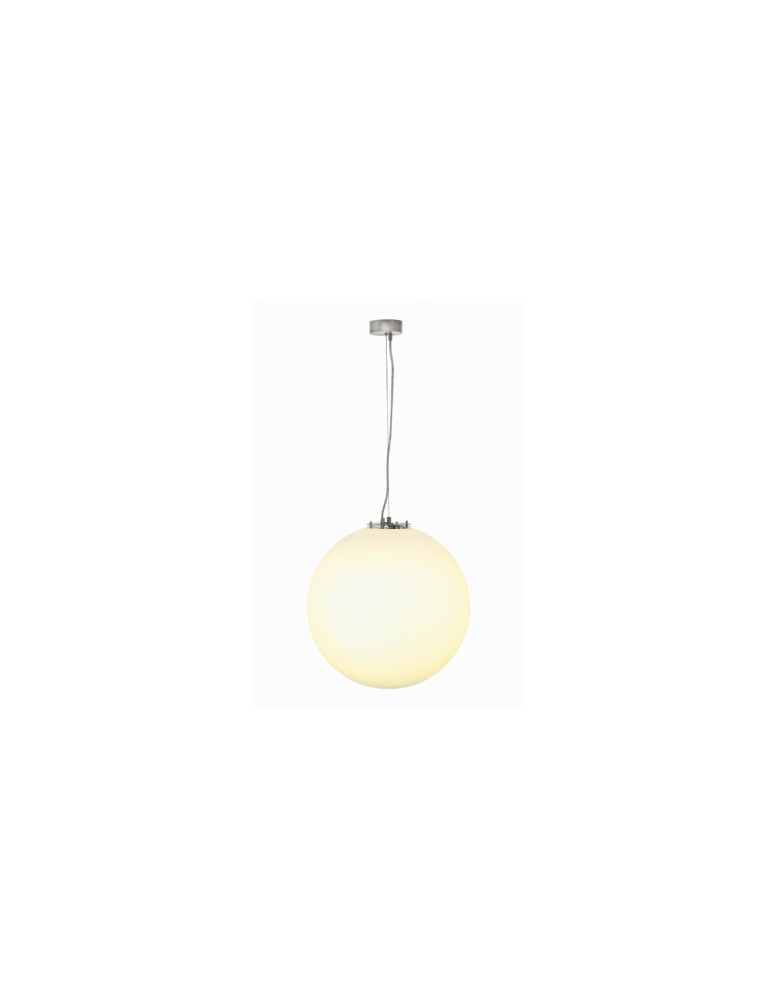 Rotoball suspension 1x max. 24W E27 230V D50cm gris argent/blanc
