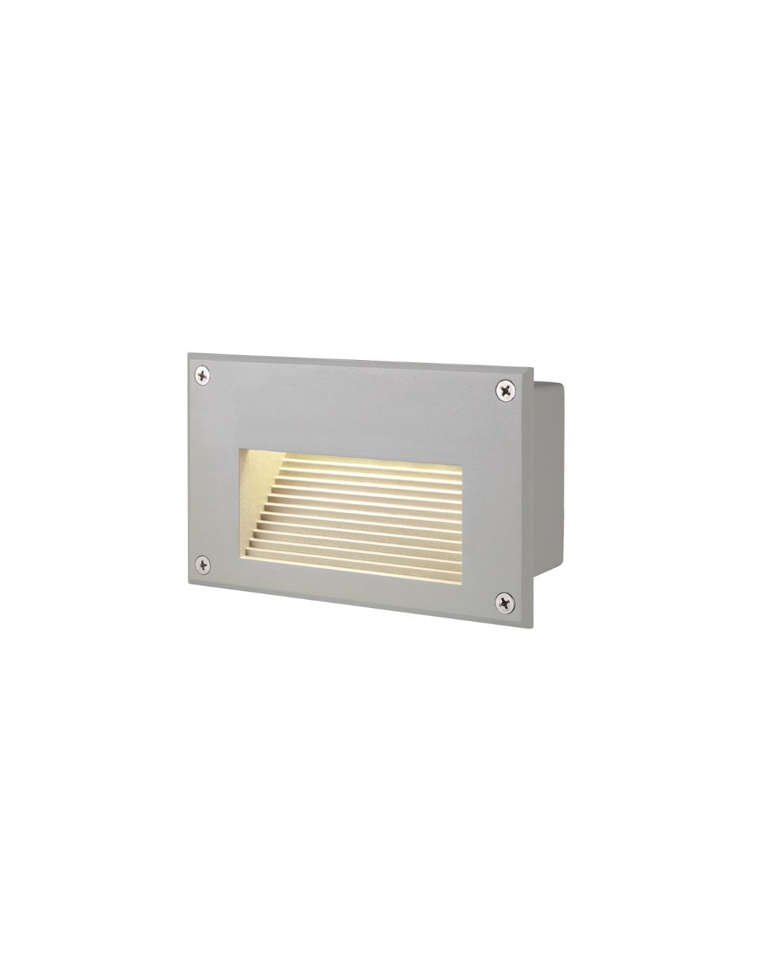 Brick led downunder applique gris argent led blanc chaud