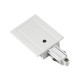 RAIL 1 ALL. encastre alimentation 2 blanc terre droite