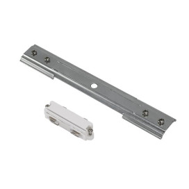 RAIL 1 ALL. encastre connecteur et renfort mecanique droit blanc