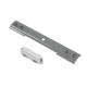RAIL 1 ALL. encastre connecteur et renfort mecanique droit blanc