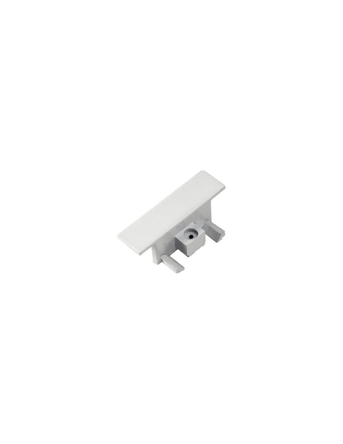 RAIL 1 ALL. encastre embouts blanc 2 pieces