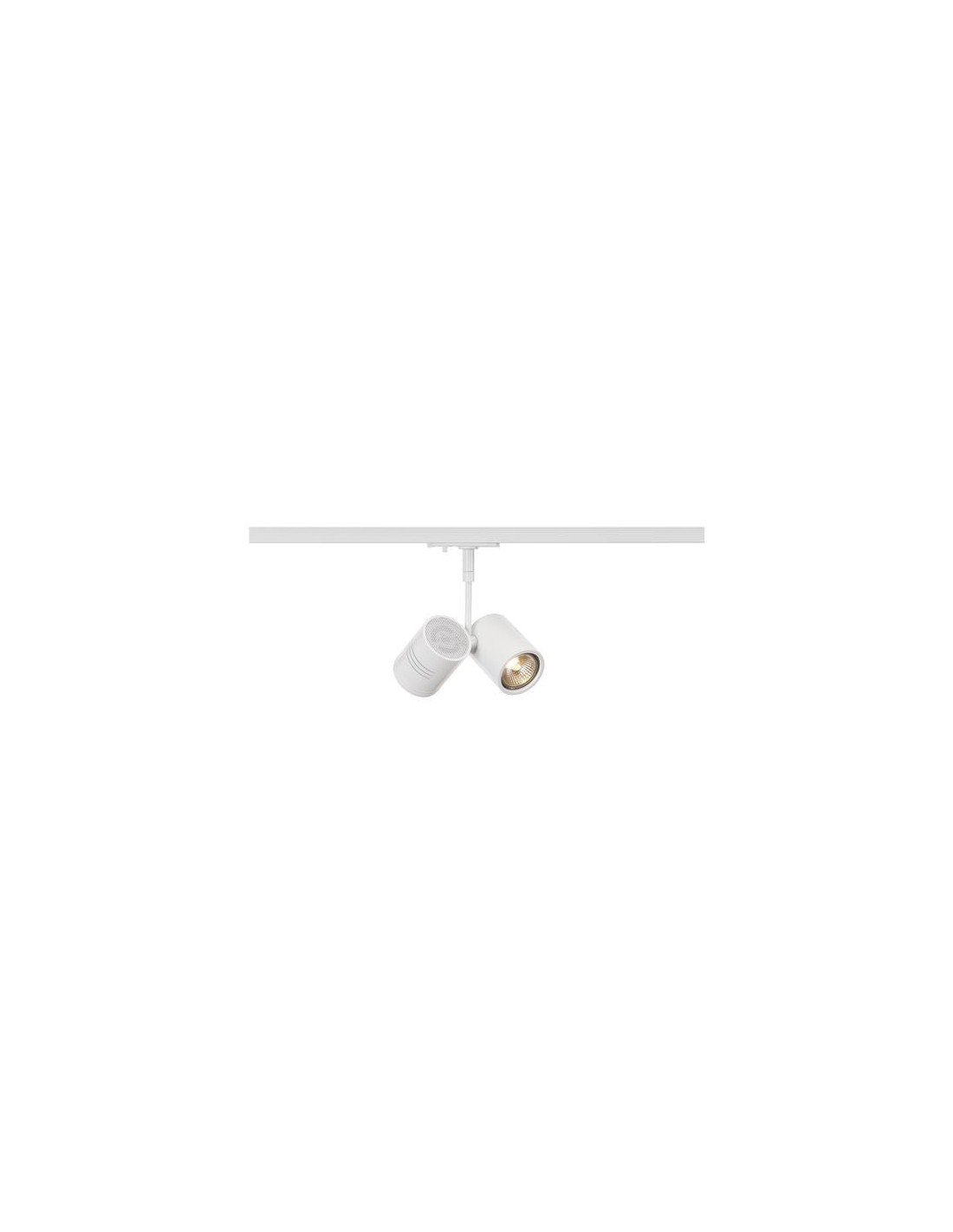 BIMA II spot blanc GU10 2x50W max. avec adapt. 1-allum.