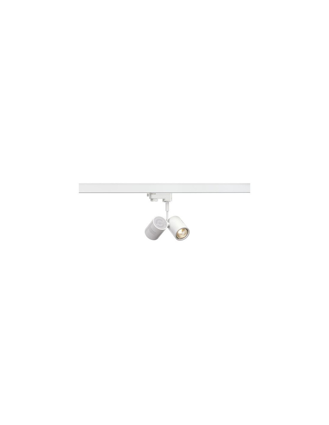 BIMA II spot blanc GU10 2x50W max. avec adapt. 3-allum.