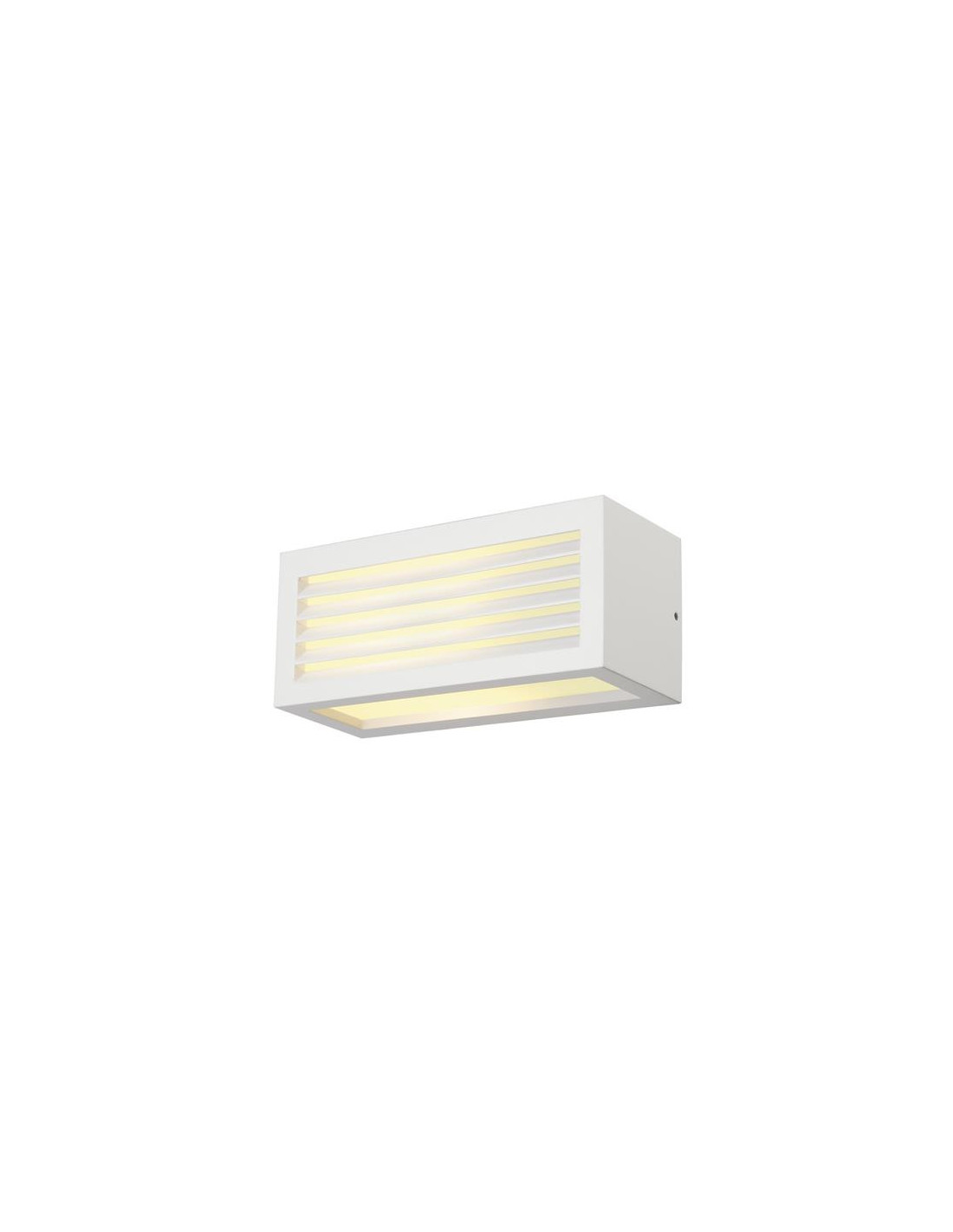 BOX-L E27, applique rectangulaire, blanche, E27, max. 18W