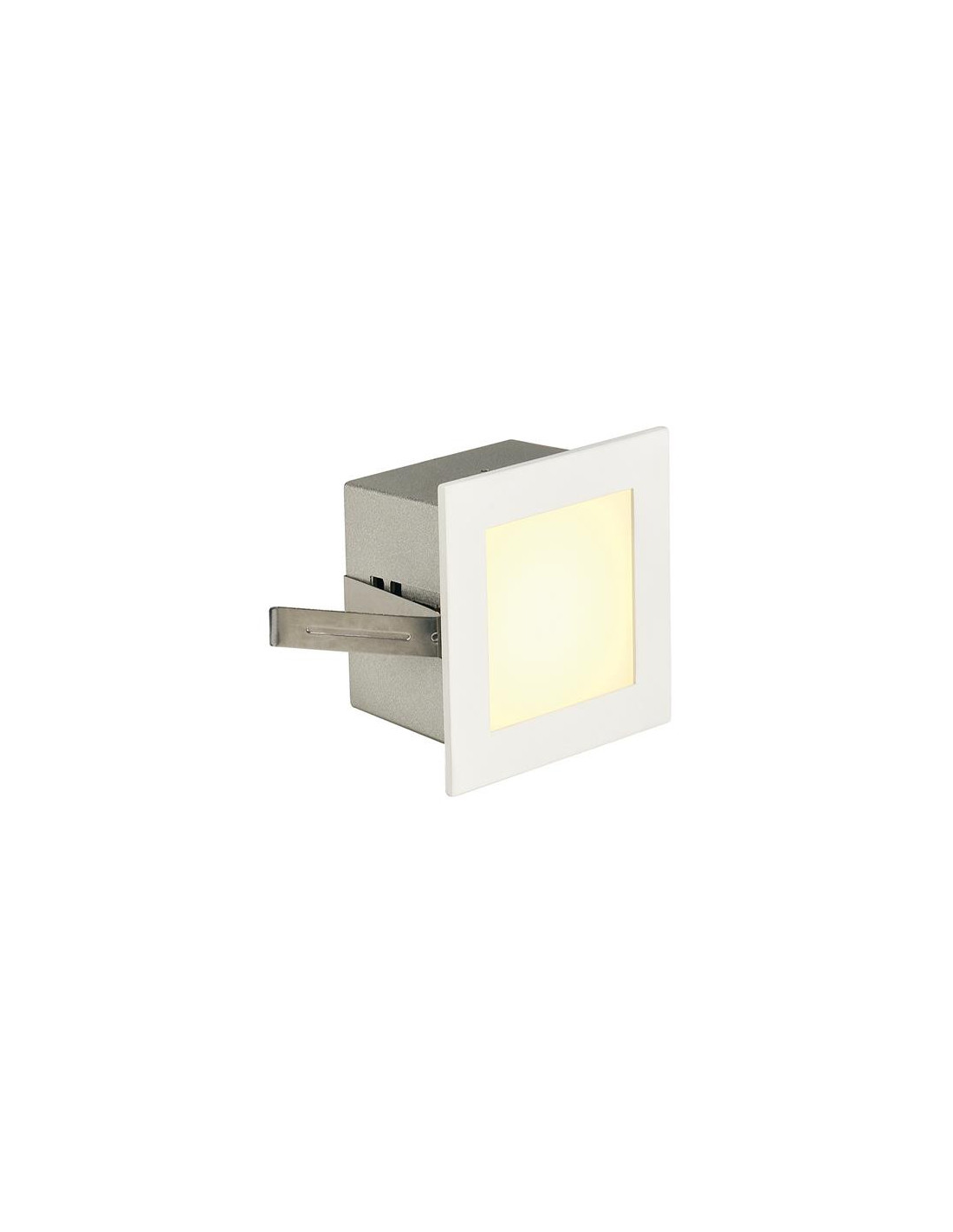 Frame Basic LED spot encastré carré LED 1W 3000K 90lm + fiche B9xH9cm blanc