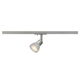 Puria spot pour rail 1 phase 1x max 50W Gu10 230V D6,4cm gris argent