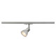 Puria spot pour rail 1 phase 1x max 50W Gu10 230V D6,4cm gris argent