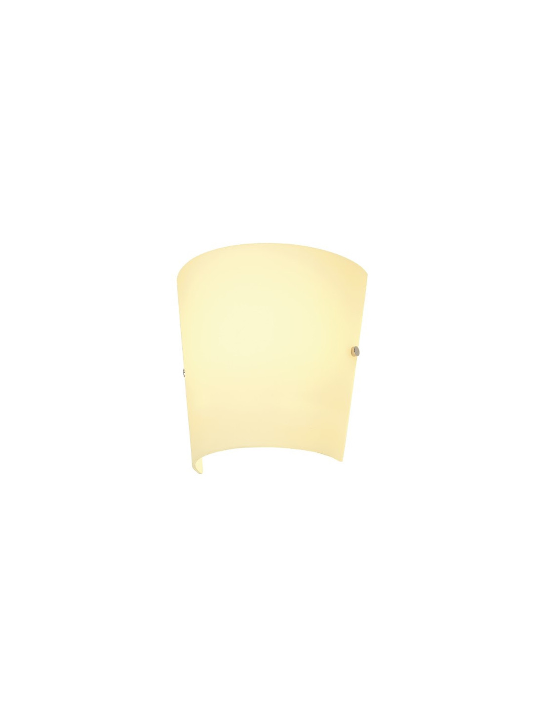 Basket applique 1x max 60W E27 230V B25xH24,6cm verre satiné/gris argent