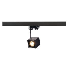 Altra Dice spot pour rail 3 phase carré 1x max 50W Gu10 230V 7x7cm noir