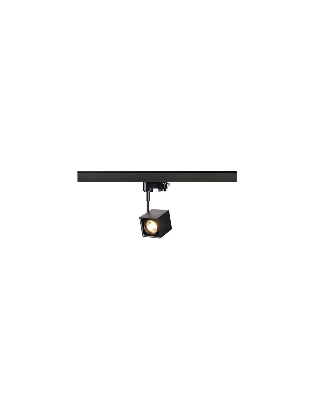 Altra Dice spot pour rail 3 phase carré 1x max 50W Gu10 230V 7x7cm noir