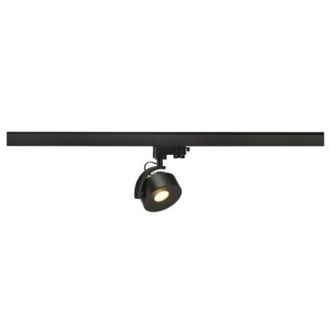 Kalu LEDDISK spot pour rail 3 phase LED 12W 3000K 800lm Fortimo D10,5cm noir
